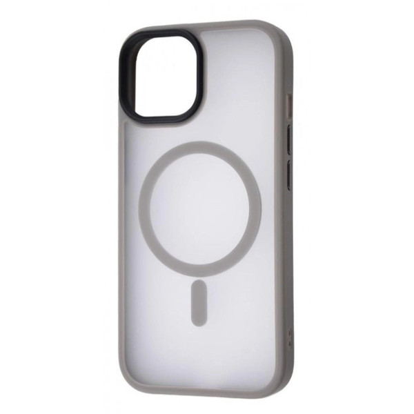 Чeхол для iPhone 15 Pro Max WAVE Matte Insane Case with MagSafe (Grey)