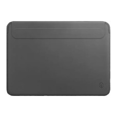 Чехол папка-конверт для MacBook Air/Pro 13.3" Wiwu Skin Pro 2 Leather (Gray)