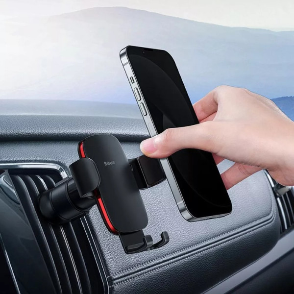Тримач в машину Baseus Metal Age 2 Gravity Air Outlet Car Mount (Black)