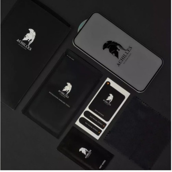 Захисне скло для iPhone 15 Pro Max - Full Screen ACHILLES 9H (Black)