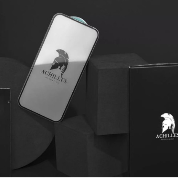 Захисне скло для iPhone 15 Pro Max - Full Screen ACHILLES 9H (Black)