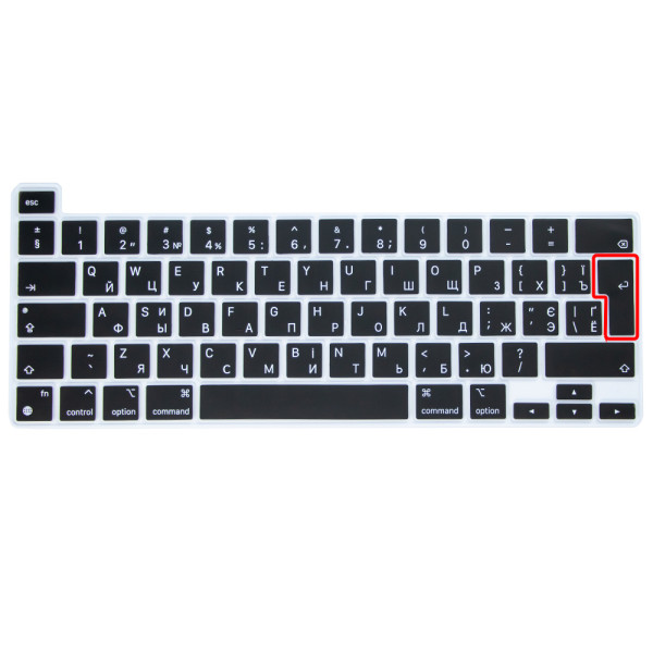 Силиконовая накладка на клавиатуру MacBook Pro 13" (A2251/A2289/A2338) | Pro 16" (A2141) EU