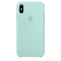 Чехол Silicone Case для iPhone X / XS (Marine Green) OEM