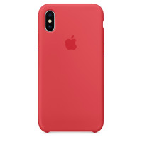 Чехол Silicone Case для iPhone X / XS (Red Raspberry) OEM
