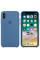 Чехол Silicone Case для iPhone X / XS (Denim Blue) OEM