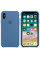Чехол Silicone Case для iPhone X / XS (Denim Blue) OEM