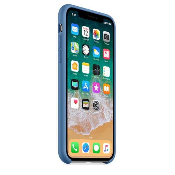 Чехол Silicone Case для iPhone X / XS (Denim Blue) OEM