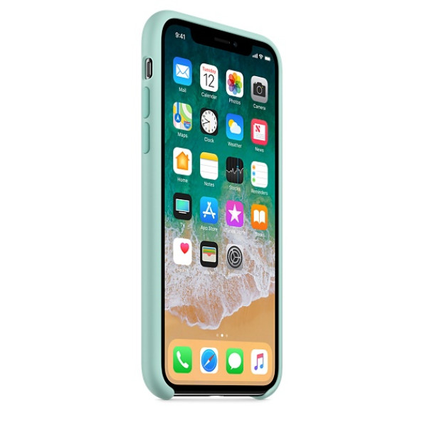Чехол Silicone Case для iPhone X / XS (Marine Green) OEM
