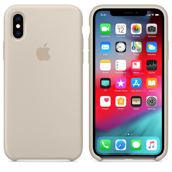 Чехол Silicone Case для iPhone X / XS (Stone) OEM