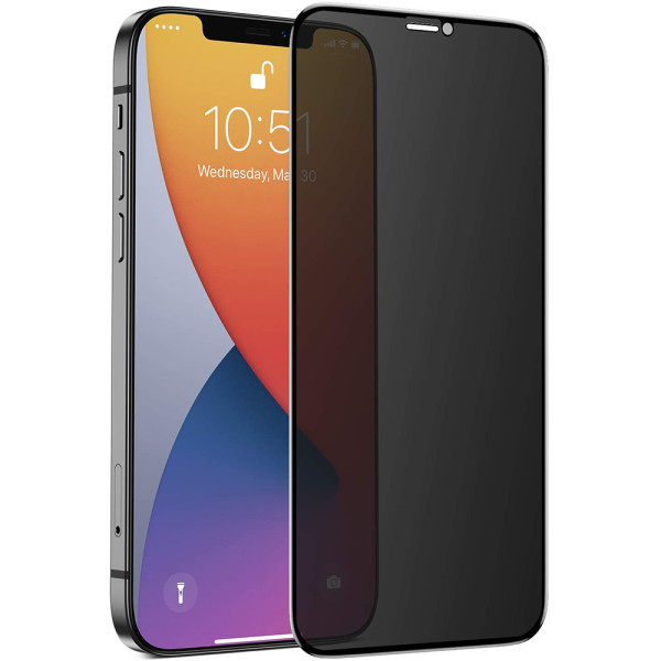 Защитное стекло для iPhone 12 / 12 Pro (6.1") Privacy Glass (Анти-шпион)