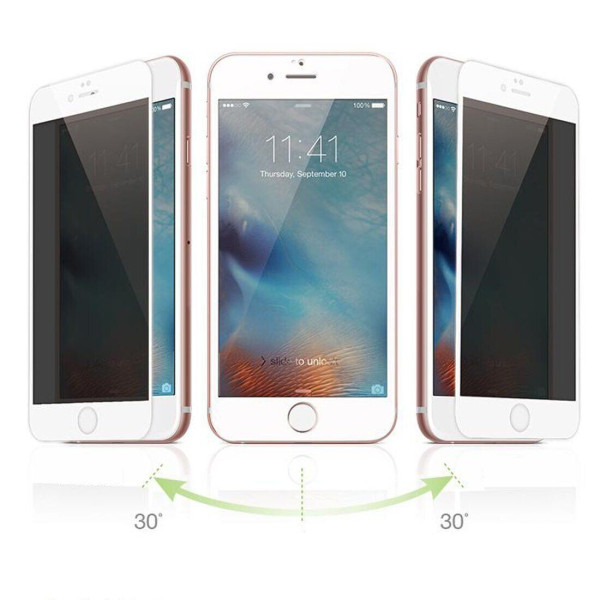 Захисне скло для iPhone 6 Plus / 6s Plus Privacy Анти-шпигун (White)