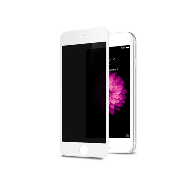 Защитное стекло для iPhone 6/6s Privacy Анти-шпион (White)