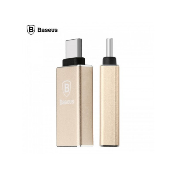 Переходник Baseus USB to Type-C Gold