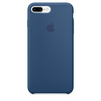 Силіконовий чохол для iPhone 7/8 Plus (глибокий синій)