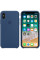 Чехол Apple Silicone Case для iPhone X / XS (Blue Cobalt) (MQT42)