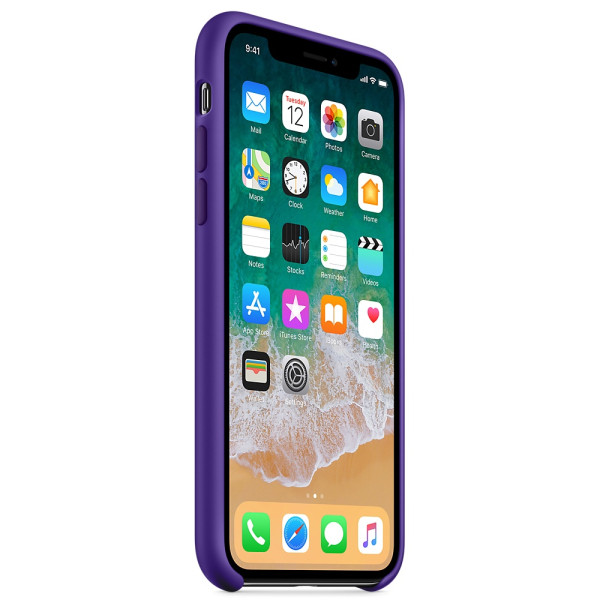 Чехол Apple Silicone Case для iPhone X / XS (Ultra Violet) (MQT72)