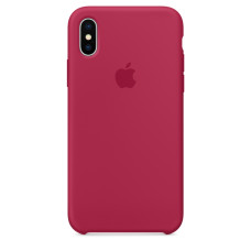Чохол Apple Silicone Case для iPhone X / XS (Rose Red) (MQT82)