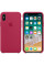 Чехол Apple Silicone Case для iPhone X / XS (Rose Red) (MQT82)