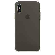 Чохол Apple Silicone Case для iPhone X / XS (Dark Olive) (MR522)