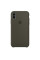 Чехол Apple Silicone Case для iPhone X / XS (Dark Olive) (MR522)