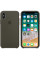 Чехол Apple Silicone Case для iPhone X / XS (Dark Olive) (MR522)