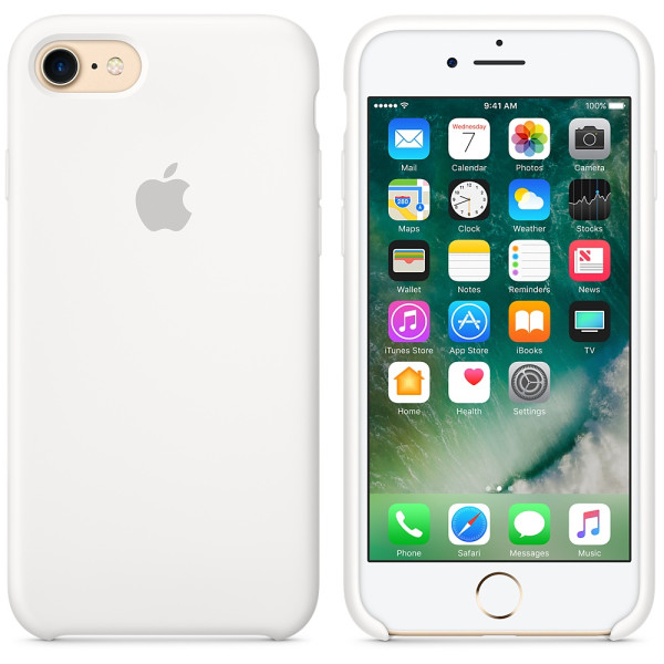 Чехол Silicone Case на iPhone 7 / 8 / SE (2020) White OEM