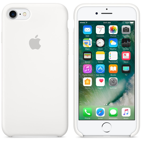 Чехол Silicone Case на iPhone 7 / 8 / SE (2020) White OEM