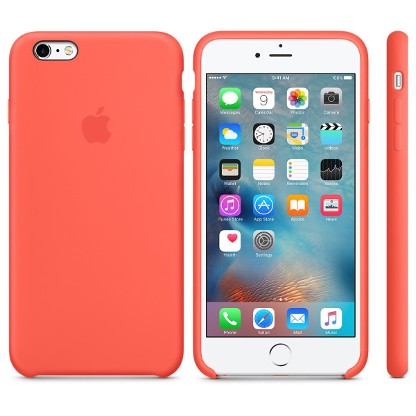 Силиконовый чехол Apple Silicone Case Apricot (MM6F2) для iPhone 6 Plus/6s Plus