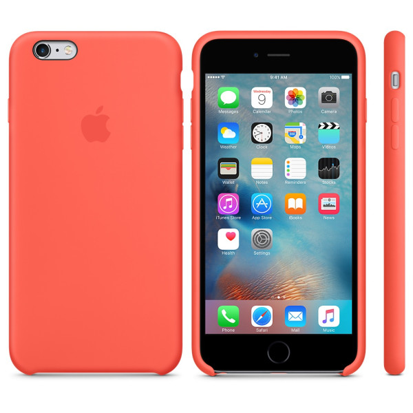 Силиконовый чехол Apple Silicone Case Apricot (MM6F2) для iPhone 6 Plus/6s Plus