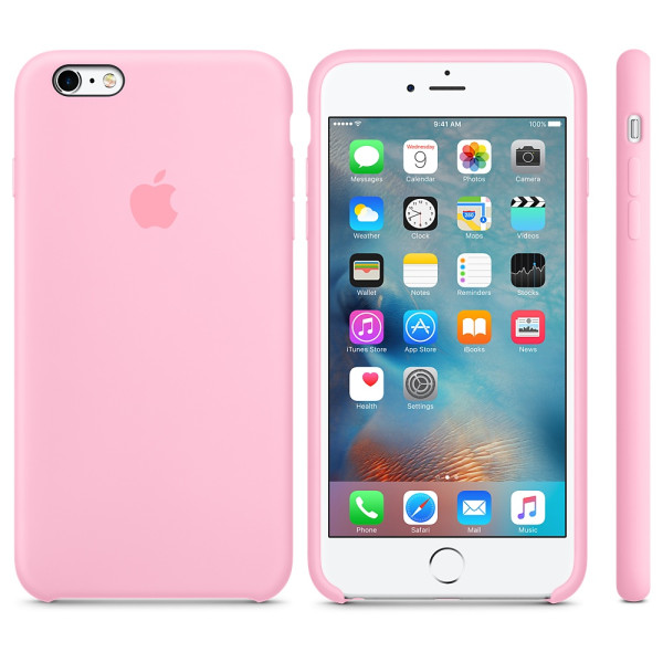 Чехол Silicone Case для iPhone 6 Plus/6s Plus Candy Pink OEM