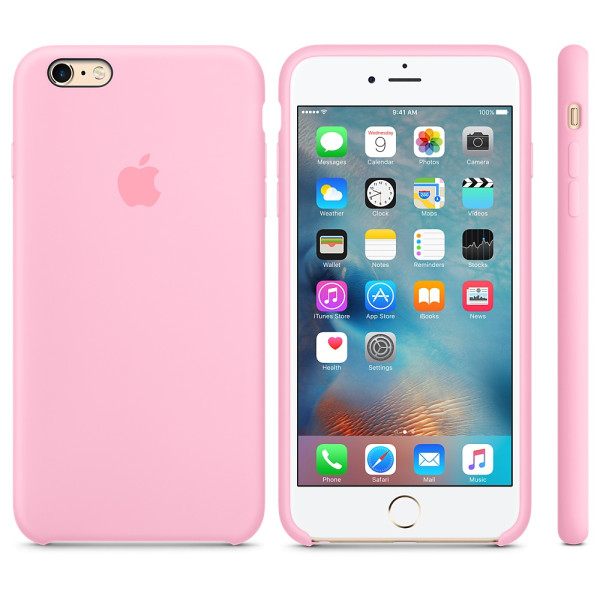 Чехол Silicone Case для iPhone 6 Plus/6s Plus Candy Pink OEM