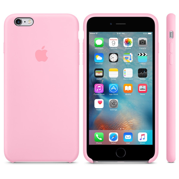 Чехол Silicone Case для iPhone 6 Plus/6s Plus Candy Pink OEM