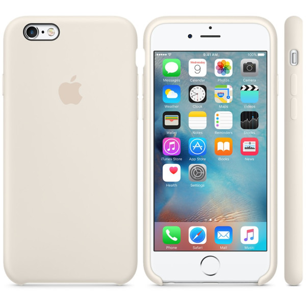 Силиконовый чехол Apple Silicone Case Antique White (MLD22) для iPhone 6 Plus/6s Plus