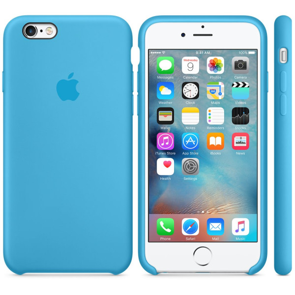 Чехол Silicone Case для iPhone 6 Plus/6s Plus Blue OEM