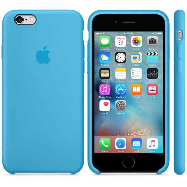 Чехол Silicone Case для iPhone 6 Plus/6s Plus Blue OEM