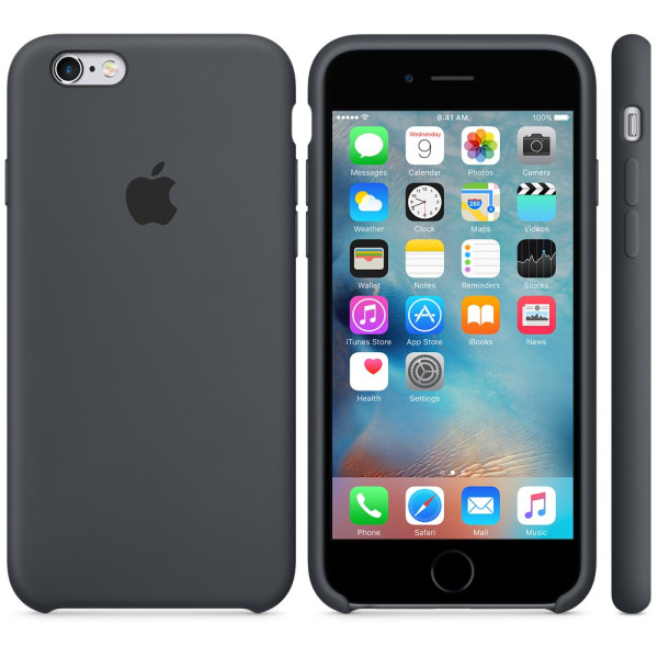 Силиконовый чехол Apple Silicone Case Charcoal Gray (MKXJ2) для iPhone 6 Plus/6s Plus