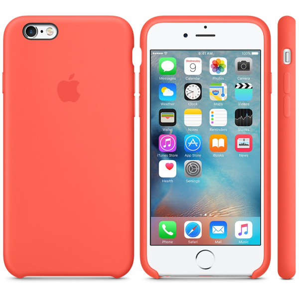 Силиконовый чехол Apple Silicone Case Apricot (MM642) для iPhone 6/6s