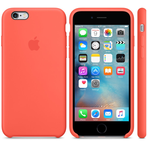Силиконовый чехол Apple Silicone Case Apricot (MM642) для iPhone 6/6s