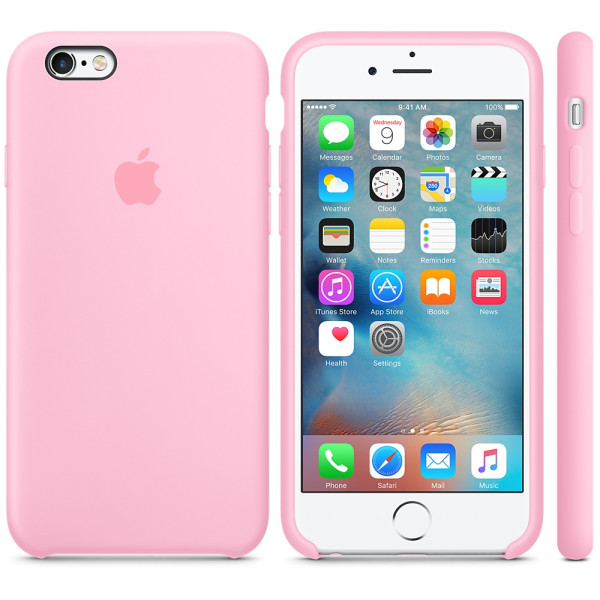 Чехол Silicone Case для iPhone 6/6s (Candy Pink) OEM