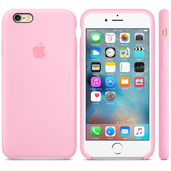 Чехол Silicone Case для iPhone 6/6s (Candy Pink) OEM