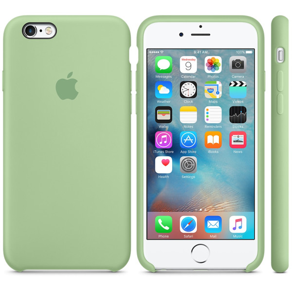 Силиконовый чехол Apple Silicone Case Mint (MM672) для iPhone 6/6s
