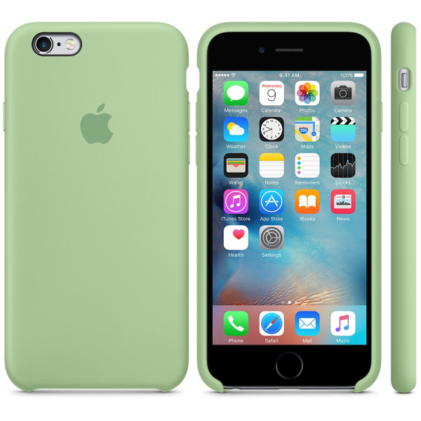 Силиконовый чехол Apple Silicone Case Mint (MM672) для iPhone 6/6s