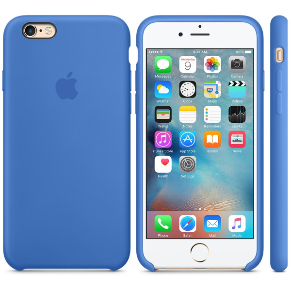 Силиконовый чехол Apple Silicone Case Royal Blue (MM632) для iPhone 6/6s