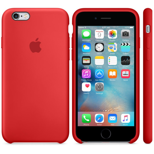 Чехол Silicone Case для iPhone 6/6s (Red) OEM