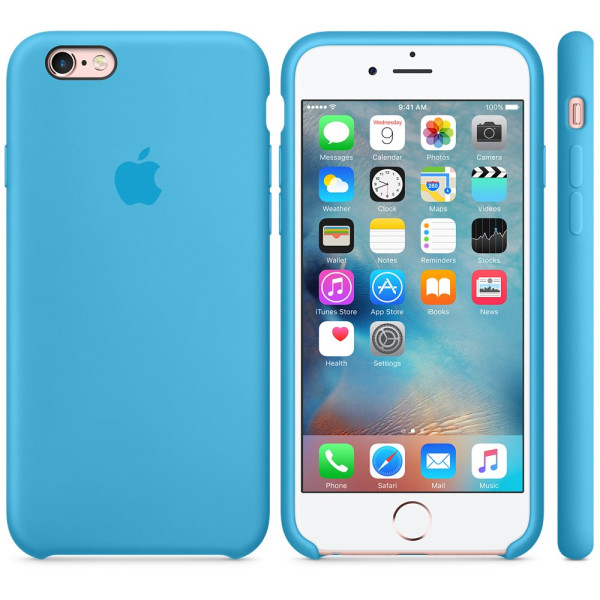 Чехол Silicone Case для iPhone 6/6s (Blue) OEM