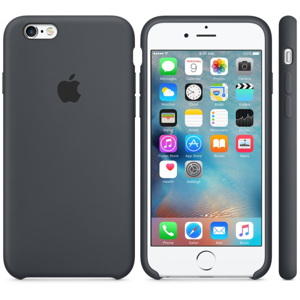 Чехол Silicone Case для iPhone 6/6s (Charcoal Gray) OEM