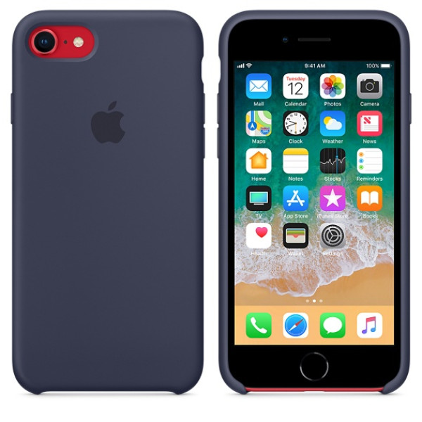 Чехол Silicone Case на iPhone 7 / 8 / SE (2020) Midnight Blue OEM