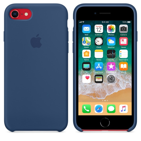 Чехол Silicone Case на iPhone 7 / 8 / SE (2020) Blue Cobalt OEM