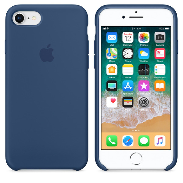 Чехол Silicone Case на iPhone 7 / 8 / SE (2020) Blue Cobalt OEM