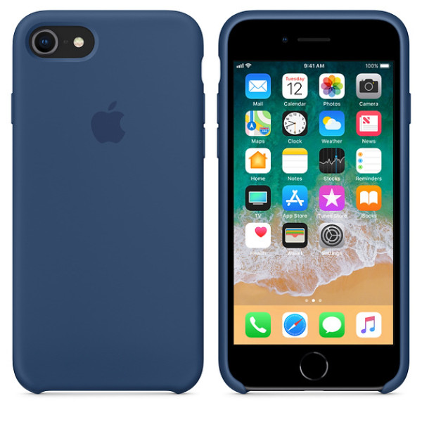 Чехол Silicone Case на iPhone 7 / 8 / SE (2020) Blue Cobalt OEM